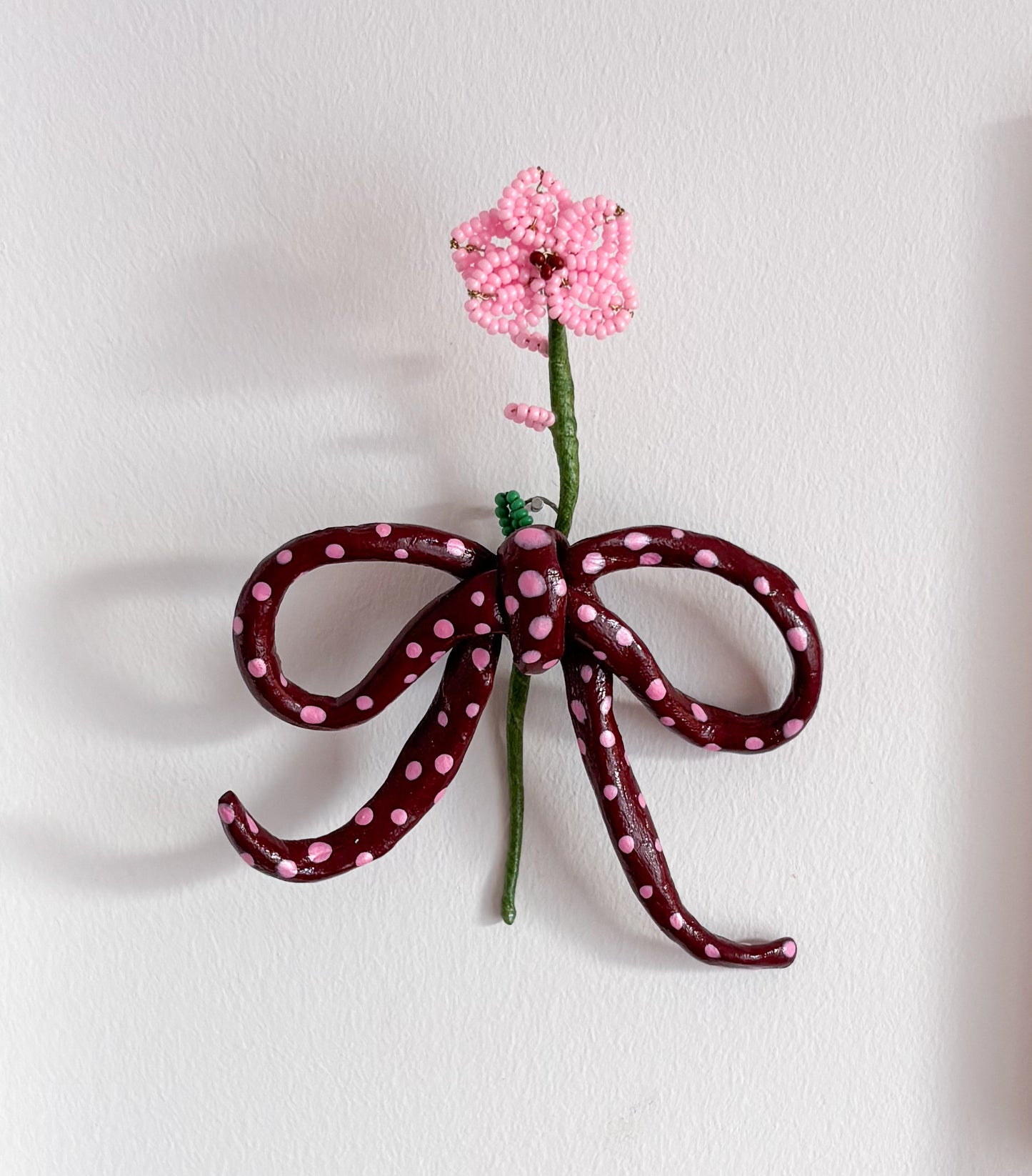 Spotty Bow with Orchid Stem