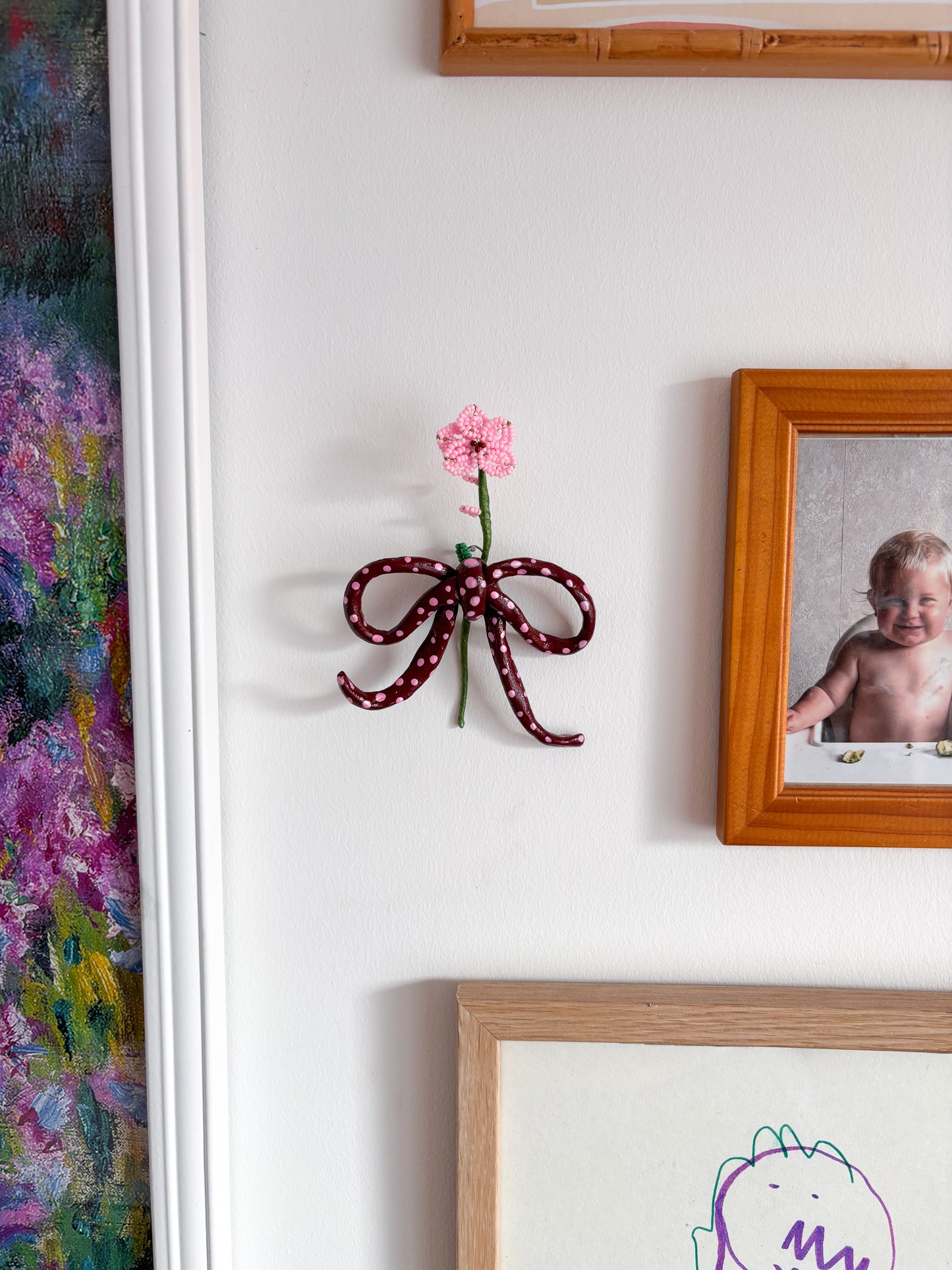 Spotty Bow with Orchid Stem